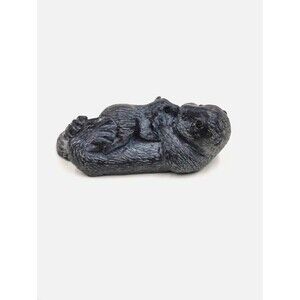 Wolf Original Sculpture Sea Otter Baby Hand Carved Soapstone Animal Figurine